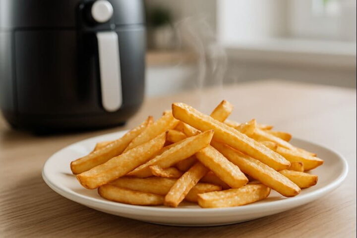 Fritteusen ohne Öl: Vorurteile vs. Realität Knusprige Pommes aus der Heißluftfritteuse widerlegen typische Vorurteile über Fritteusen ohne Öl